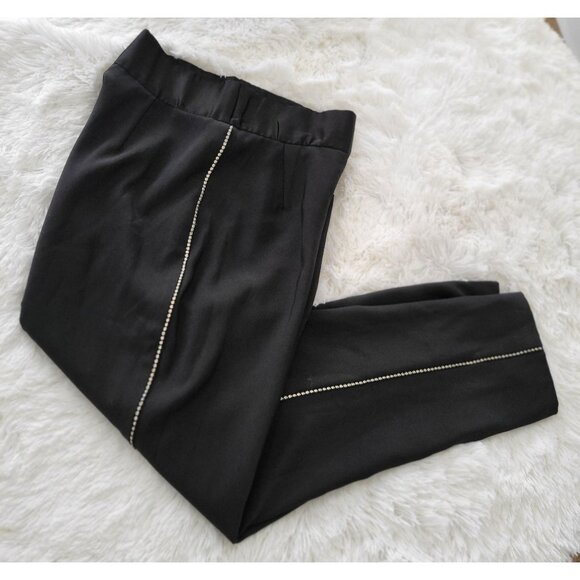 Naked Wardrobe Fabulous Dress Black High-Waisted Pants Rhinestone -S - Picture 5 of 10
